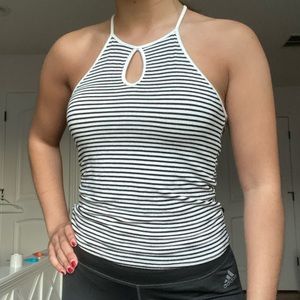 Keyhole halter top